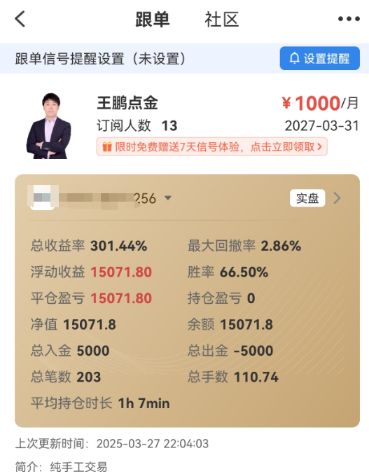 王鹏点金：账户翻三倍！