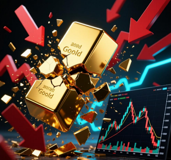 王鹏点金：黄金暴跌，顺势反弹空！